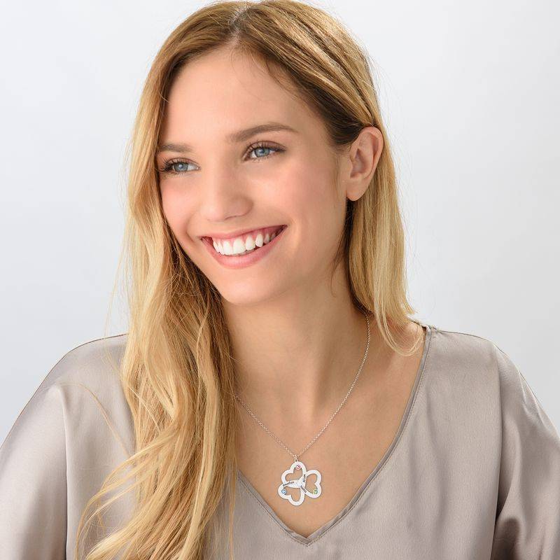 Collana Personalizzata con Triplo Cuore in Argento Sterling-1 foto del prodotto